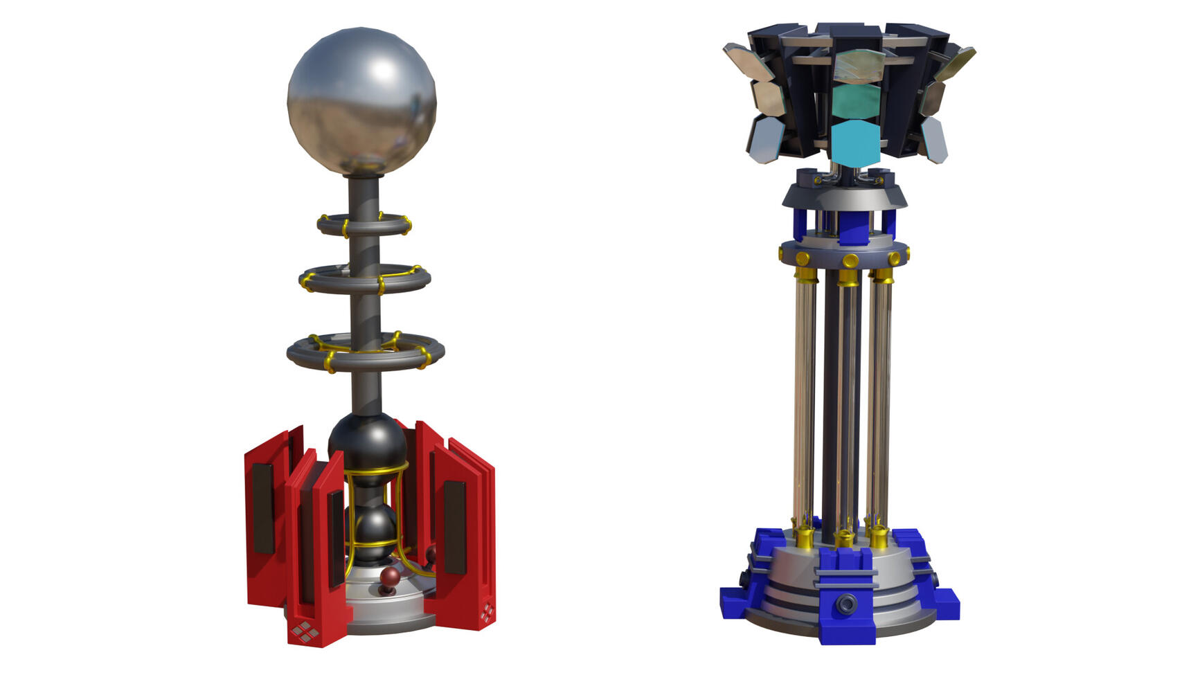 Tesla &amp; Prism Tower Remakes