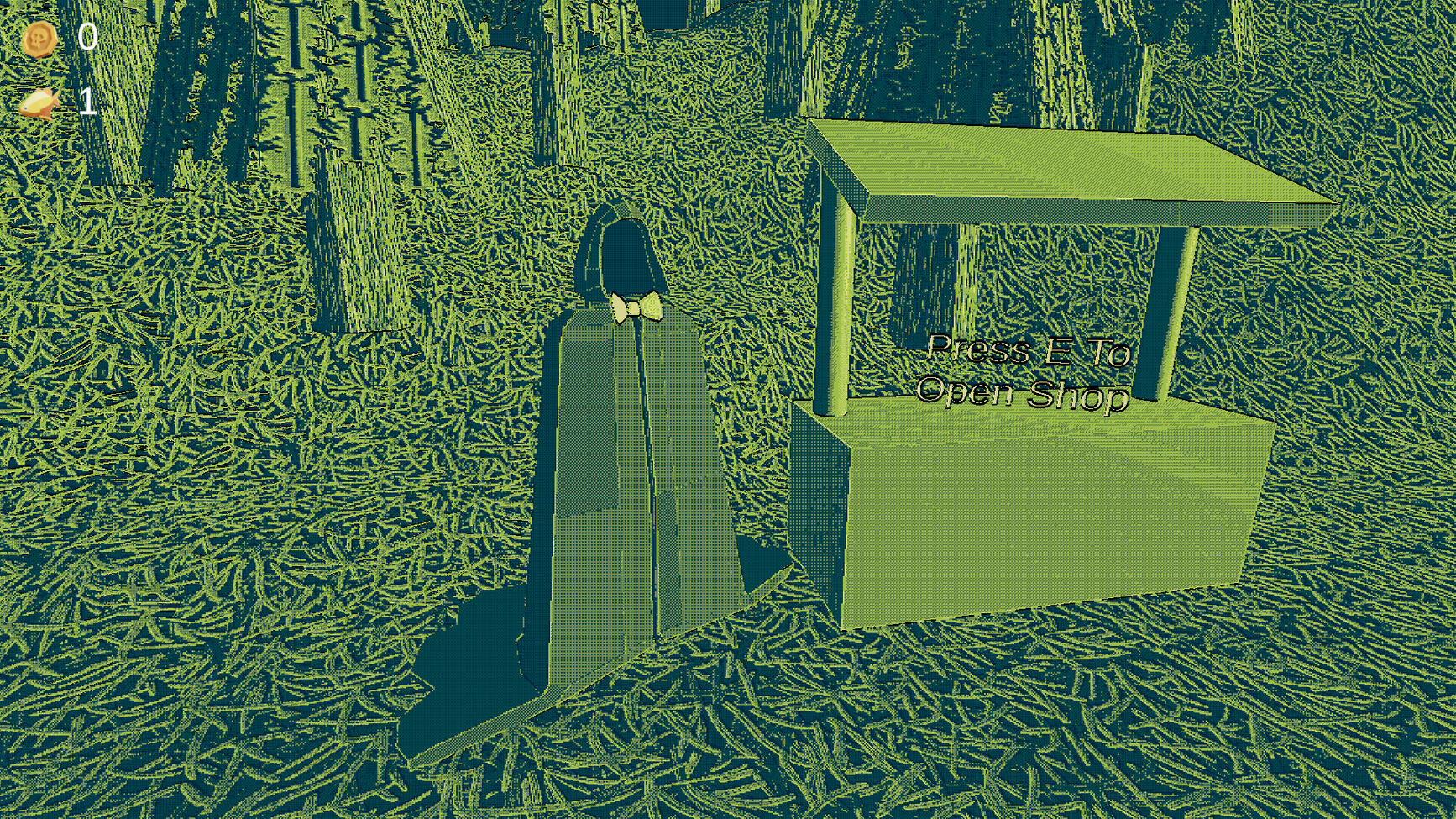 A screenshot from feeding FishHook featuring the vendor character